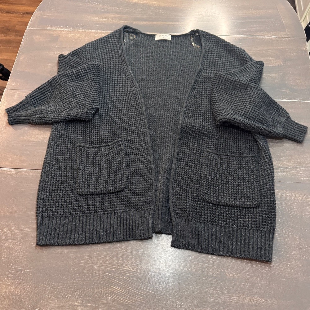 Elegant Black Knit Cardigan
